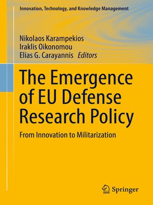 cover image of The Emergence of EU Defense Research Policy